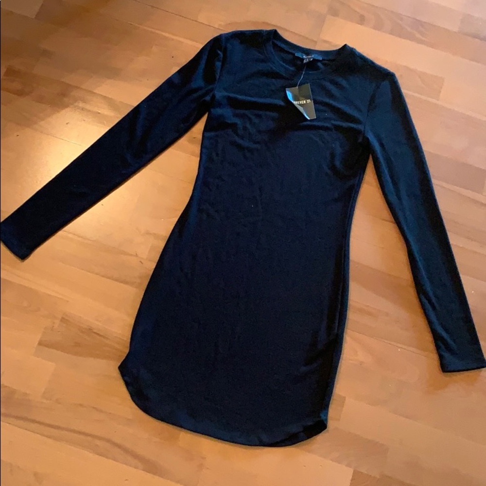 Long sleeve black dress